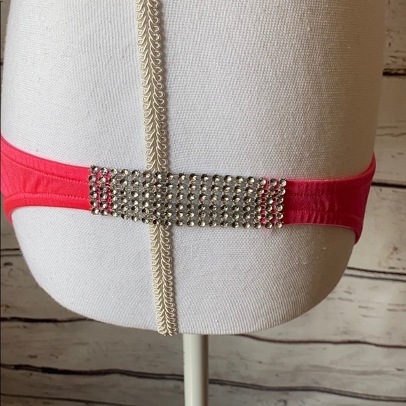 Small Pink Rhinestone Bikini EDM - Picture 6 of 12